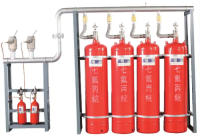Gas fire extinguishing pipe network