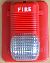Fire sound and light alarm